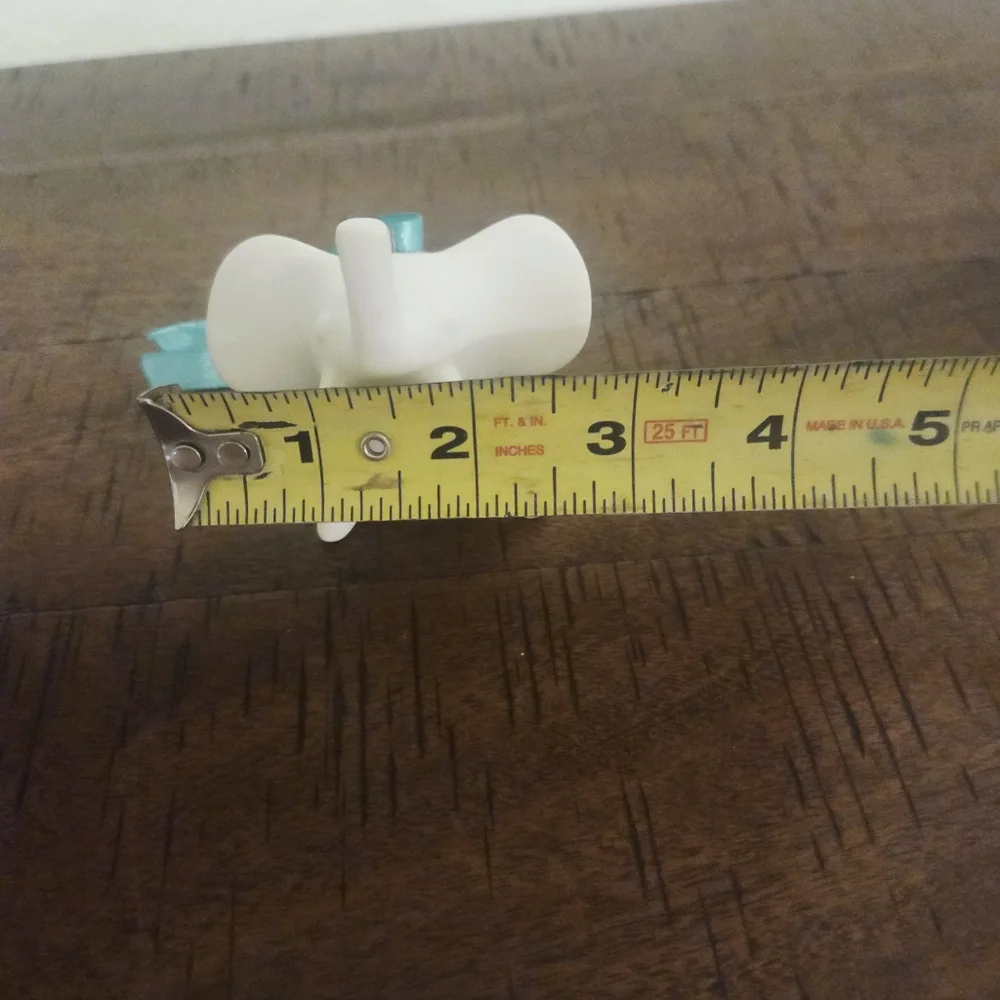 Rare Jonathan Adler Elephant Christmas Ornament Matte Porcelain MCM Lof Of 2